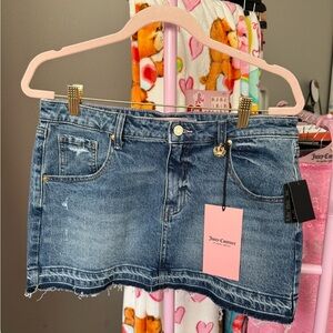 Juicy Couture Blue Denim Skirt